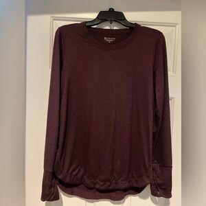 Athleta Women's Deep Maroon Long Sleeve Tee